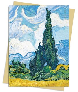 Front cover_Vincent van Gogh: Wheat Field with Cypresses Greeting Card Pack
