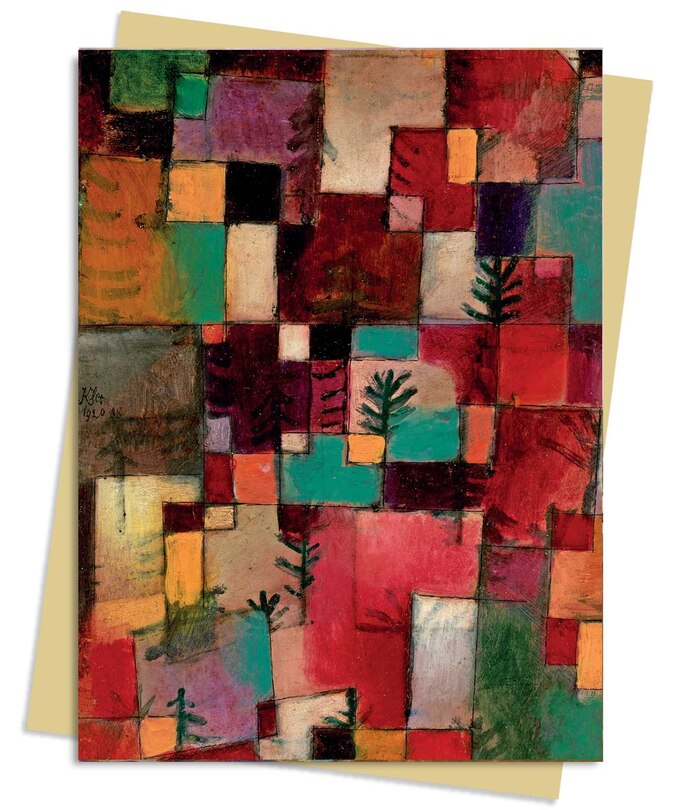 Couverture_Paul Klee: Redgreen and Violet-Yellow Rythms Greeting Card Pack