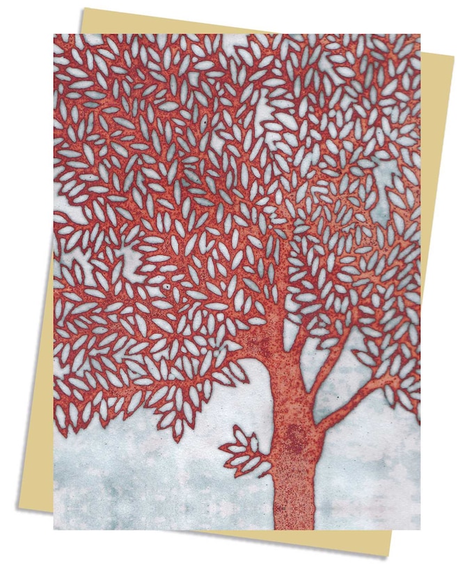 Front cover_Janine Partington: Copper Foil Tree Greeting Card Pack