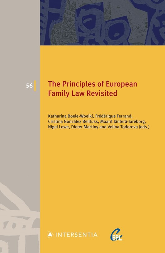 Couverture_The Principles of European Family Law Revisited