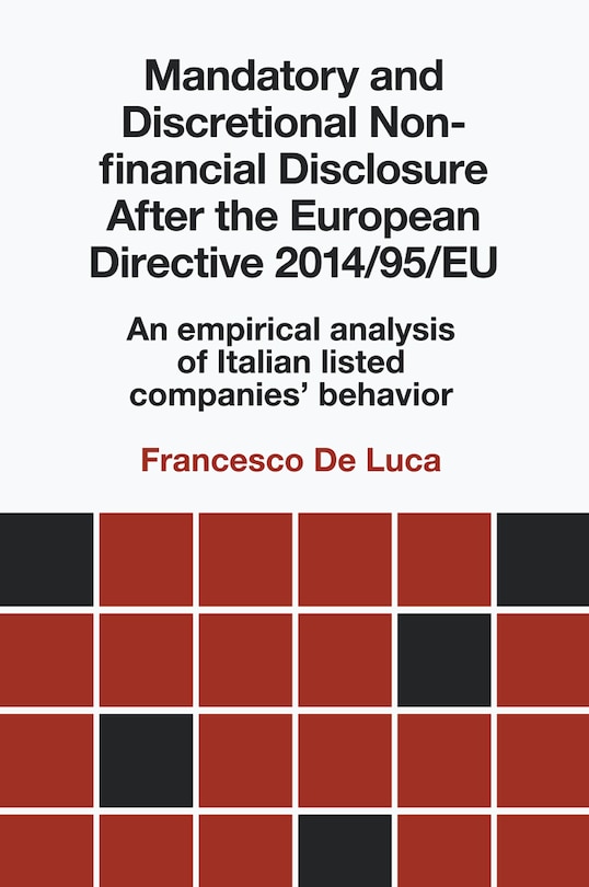 Couverture_Mandatory and Discretional Non-financial Disclosure After the European Directive 2014/95/EU