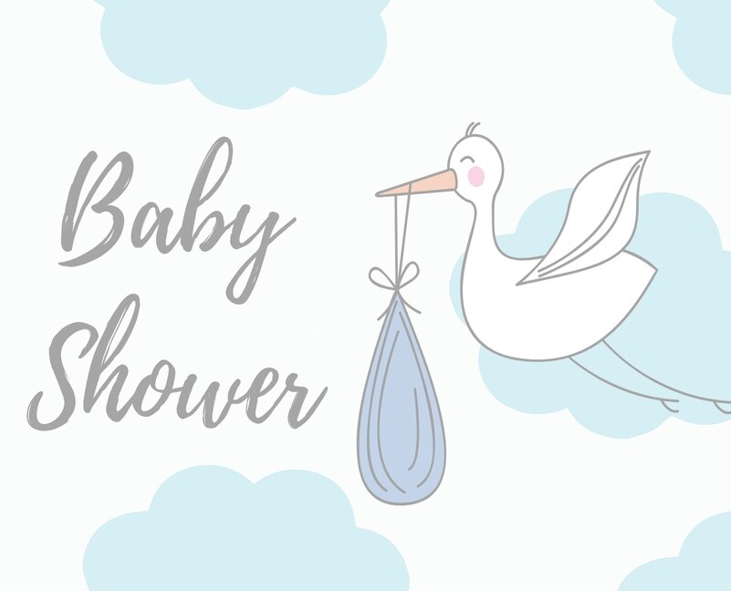 Baby Shower Guest Book (landscape ~ Hardcover): Comments Book, Baby Shower Party Decor, Baby Naming Day Guest Book, Advice For Parents Sign In Book