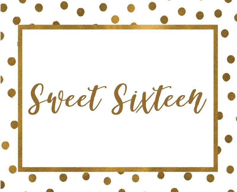 Happy 16th Birthday Guest Book (landscape ~ Hardcover): Sweet Sixteen Guest Book, Party And Birthday Celebrations Decor, Memory Book, Scrapbook, 16th Birth