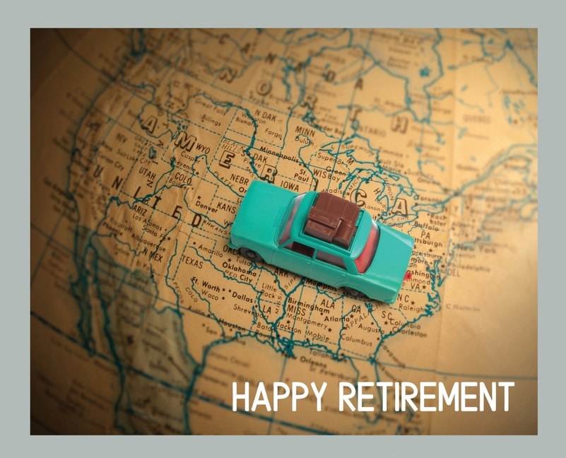 Couverture_Happy Retirement Guest Book ( Landscape Hardcover )
