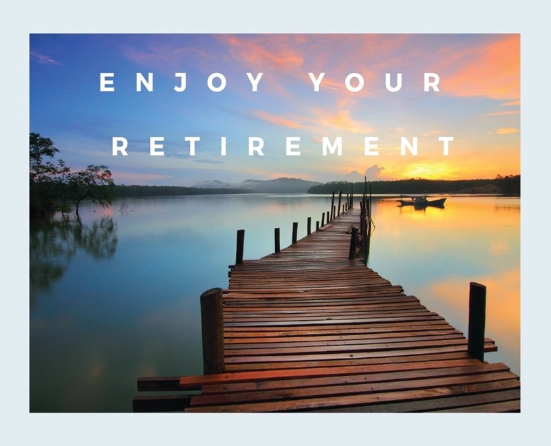Happy Retirement Guest Book With Lined Pages (hardcover): Guestbook For Retirement, Message Book, Memory Book, Keepsake, Landscape, Retirement Book To Sign,