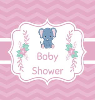 Couverture_Pink baby shower guest book (Hardcover)