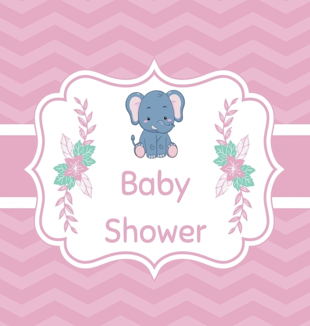 Couverture_Pink baby shower guest book (Hardcover)