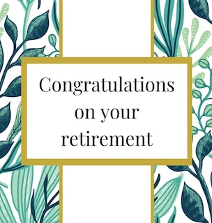 Couverture_Retirement Guest Book With Lined Pages (hardback)