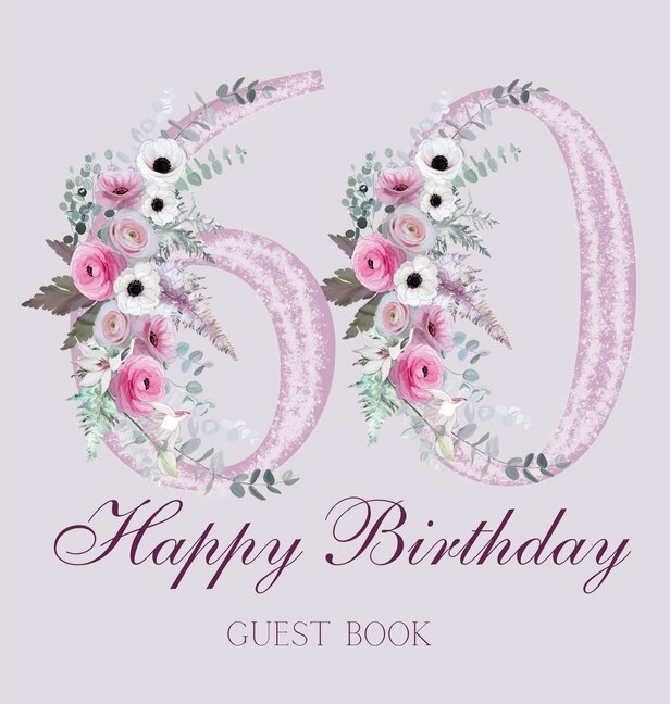 Front cover_Happy 60th birthday guest book (hardback)