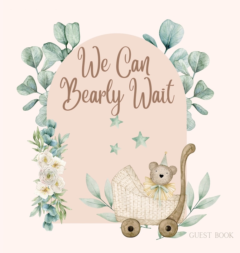 Front cover_Bear Baby Shower Guest Book (hardback)