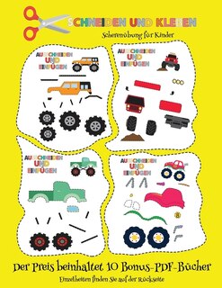 Scherenübung Für Kinder: Schneiden Und Kleben - Monster Trucks