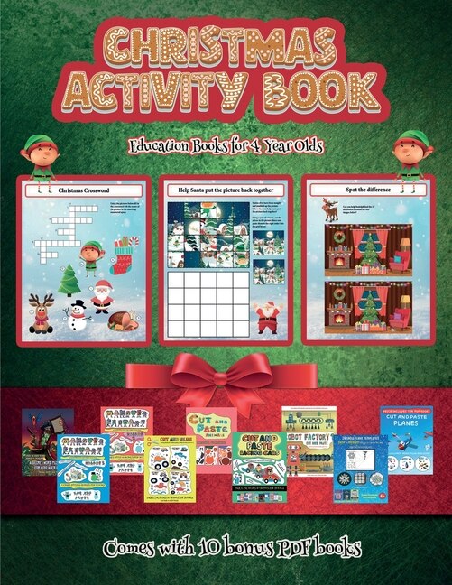 Front cover_Education Books For 4 Year Olds (christmas Activity Book)