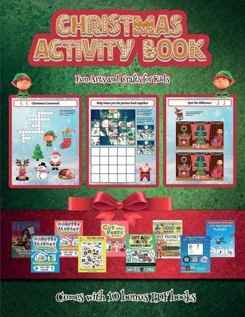 Front cover_Fun Arts And Crafts For Kids (christmas Activity Book)