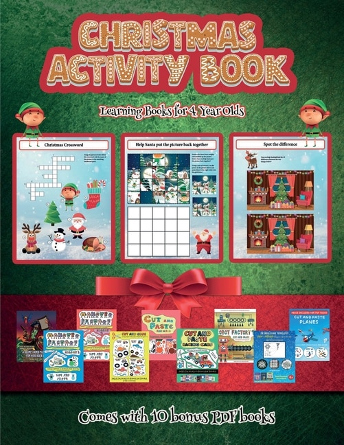 Front cover_Learning Books For 4 Year Olds (christmas Activity Book)