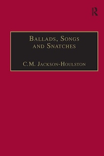 Couverture_Ballads, Songs And Snatches