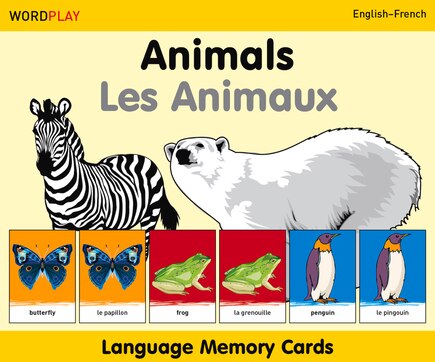 WordPlay Language Memory Cards–Animals (English–French)