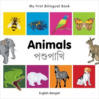 Front cover_My First Bilingual Book–Animals (English–Bengali)