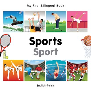 Front cover_My First Bilingual Book–Sports (English–Polish)