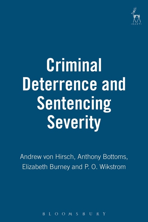 Front cover_Criminal Deterrence and Sentencing Severity