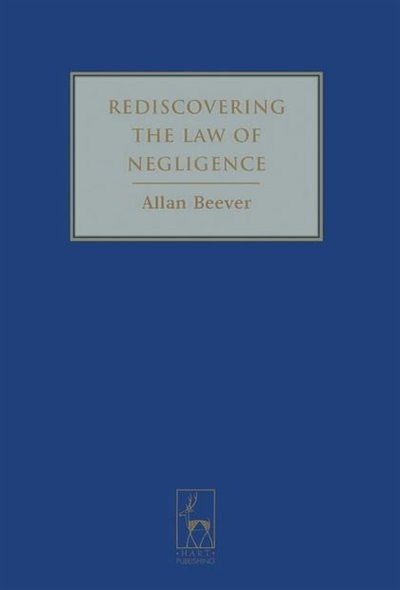 Couverture_Rediscovering the Law of Negligence