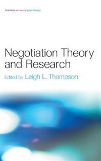 Front cover_Negotiation Theory and Research