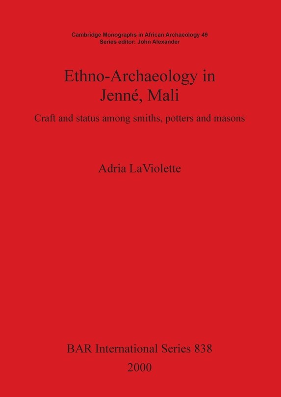 Front cover_Ethno-Archaeology in Jenné, Mali
