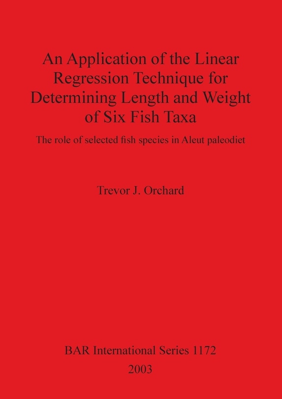Couverture_An Application of the Linear Regression Technique for Determining Length and Weight of Six Fish Taxa