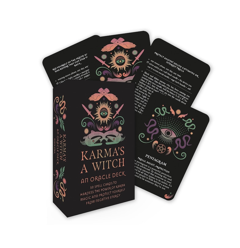Front cover_Karma's a Witch: An Oracle Deck