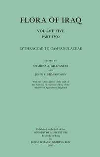 Couverture_Flora Of Iraq, Volume Five, Part Two