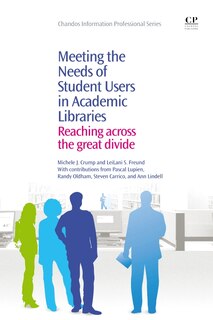 Couverture_Meeting The Needs Of Student Users In Academic Libraries