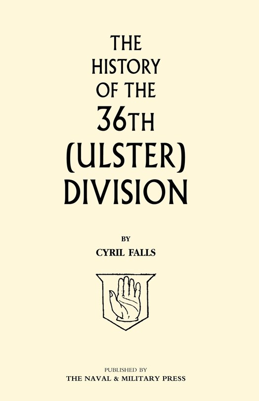 Couverture_History Of The 36th (ulster) Division