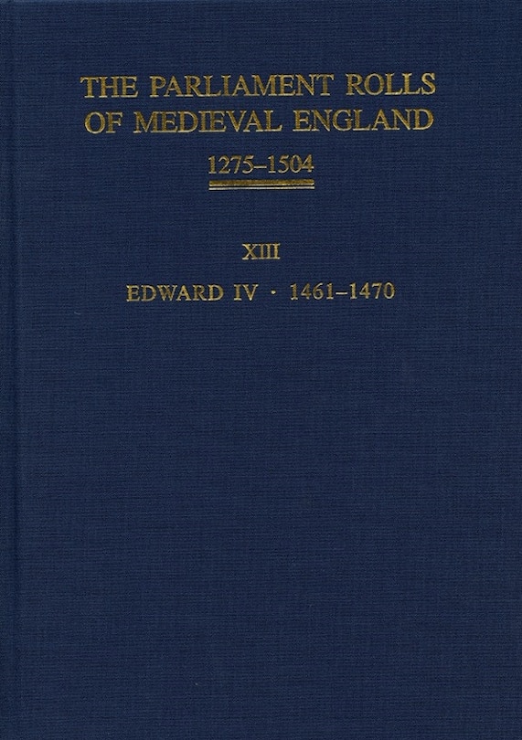 Couverture_The Parliament Rolls of Medieval England, 1275-1504