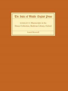 Couverture_The Index of Middle English Prose Handlist IV