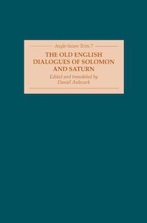 Front cover_The Old English Dialogues of Solomon and Saturn