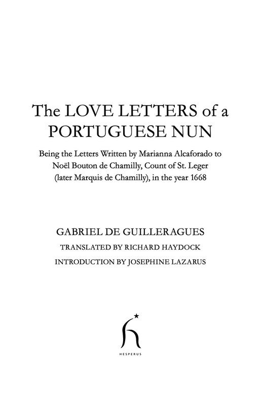 Front cover_The Love Letters of a Portuguese Nun