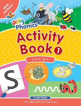 Jolly Phonics Activity Book 1: In Print Letters (American English Edition)