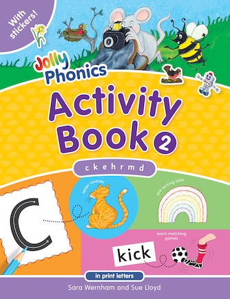 Jolly Phonics Activity Book 2: In Print Letters (American English Edition)