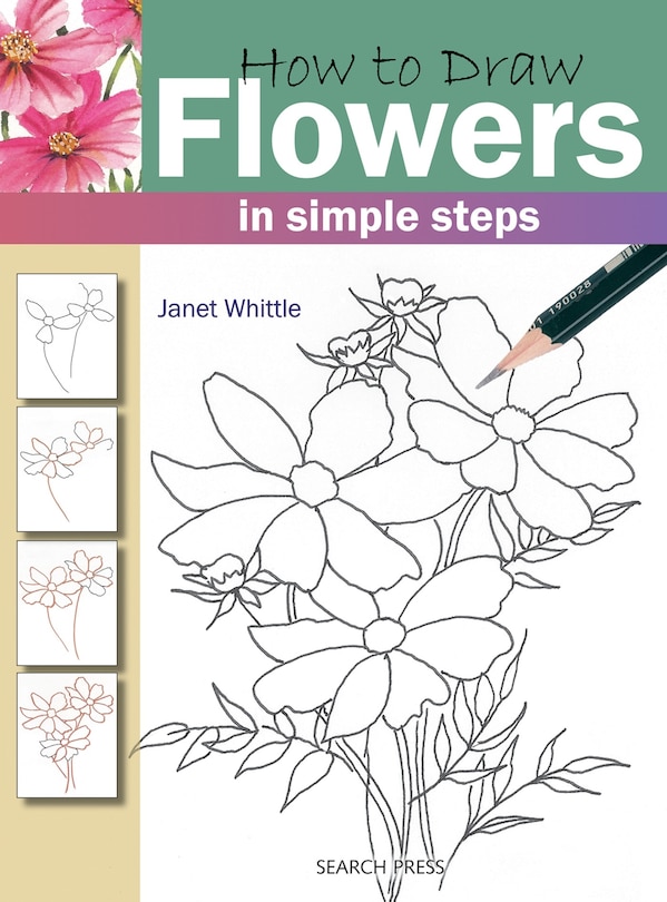 Front cover_How to Draw Flowers in Simple Steps