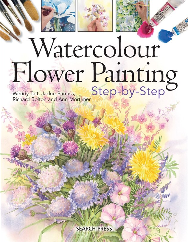 Front cover_Watercolour Flower Painting Step-by-Step