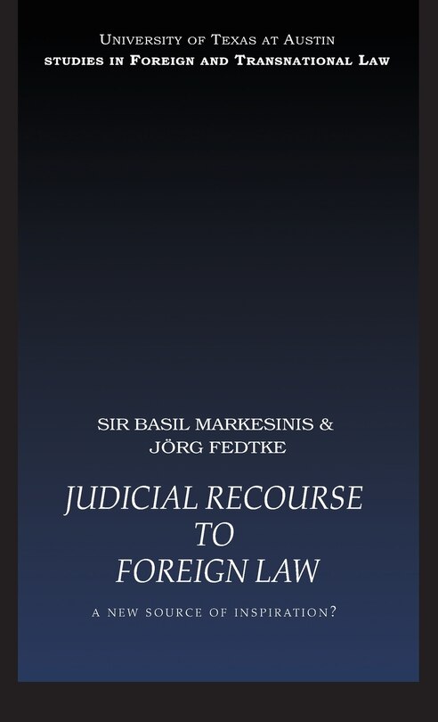 Couverture_Judicial Recourse to Foreign Law