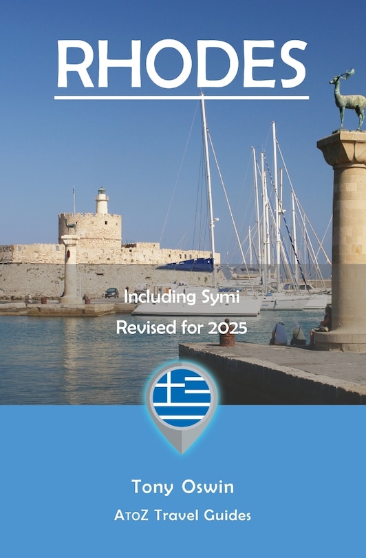 Front cover_A to Z guide to Rhodes 2025, Including Symi