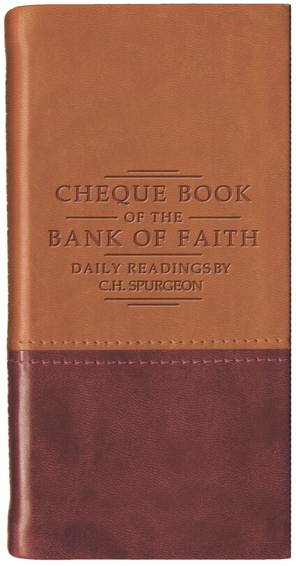 Couverture_Chequebook of the Bank of Faith – Tan/Burgundy