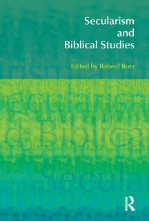 Front cover_Secularism and Biblical Studies