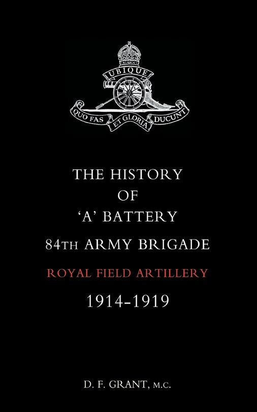 Couverture_History Of Oao Battery 84th Army Brigade R.f.a. 1914-1919