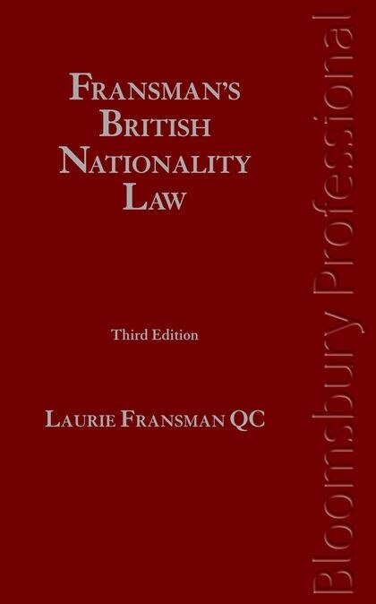 Front cover_Fransman's British Nationality Law