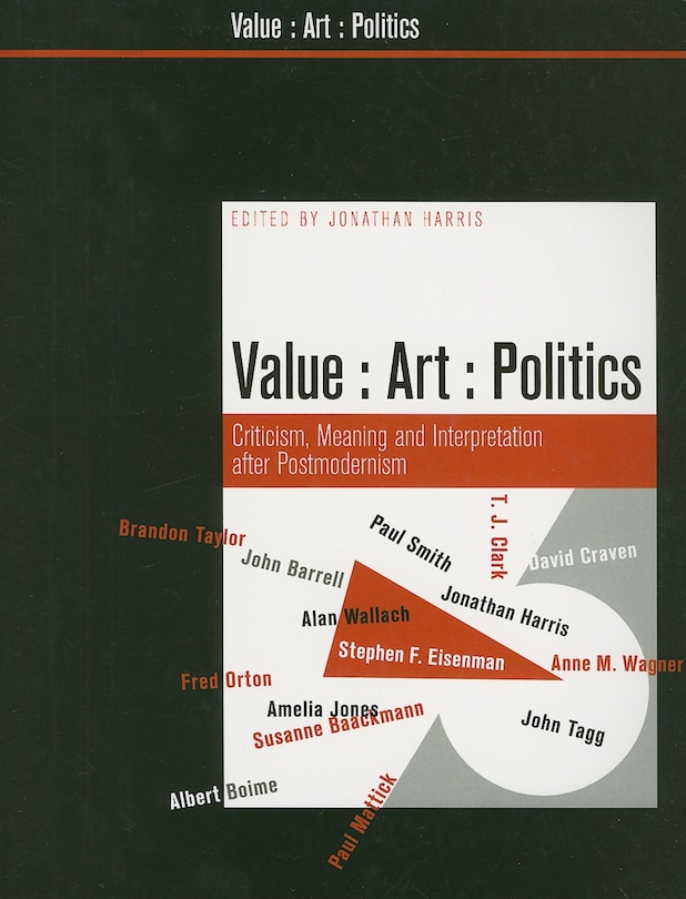 Couverture_Value, Art, Politics