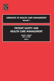 Front cover_Patient Safety and Health Care Management