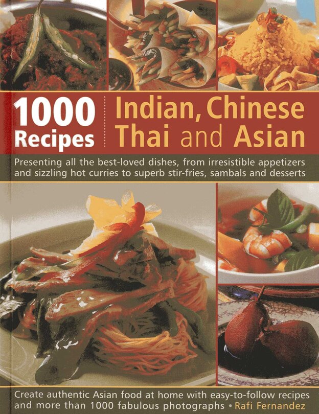 Front cover_1000 Indian, Chinese, Thai And Asian Recipes