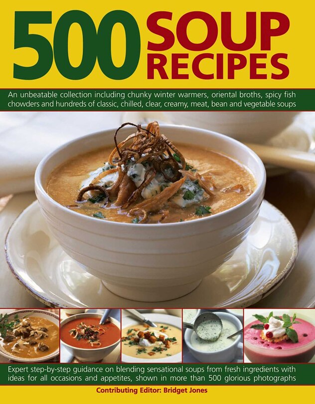 Front cover_500 Soup Recipes