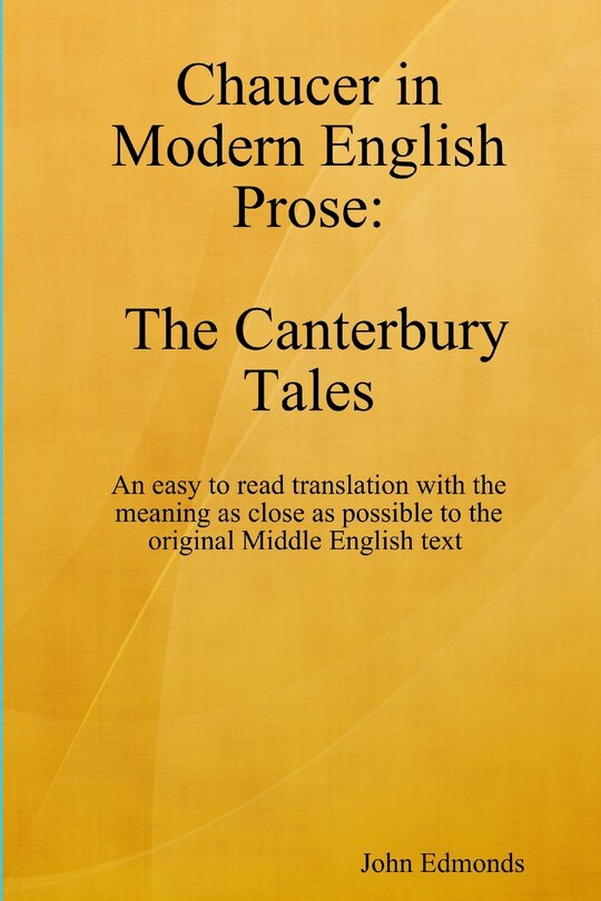 Front cover_Chaucer in Modern English Prose The Canterbury Tales